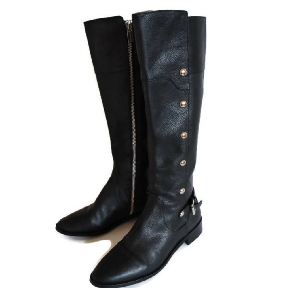 Michael Kors Black  Leather Boots